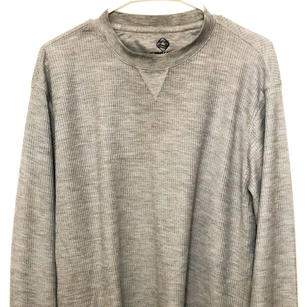 Men's Long Sleeve Thermal Shirt Medium Gray